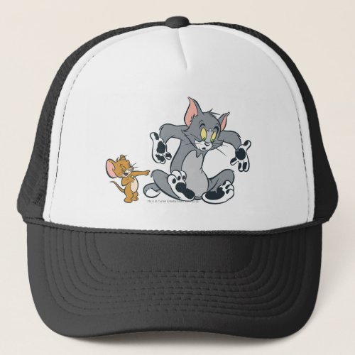 Tom and Jerry Black Paw Cat Trucker Hat