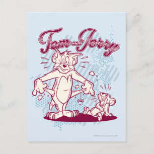 Tom and Jerry Broke Postcard