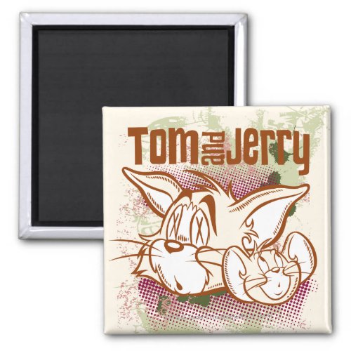 Tom and Jerry Brown and Green Magnet