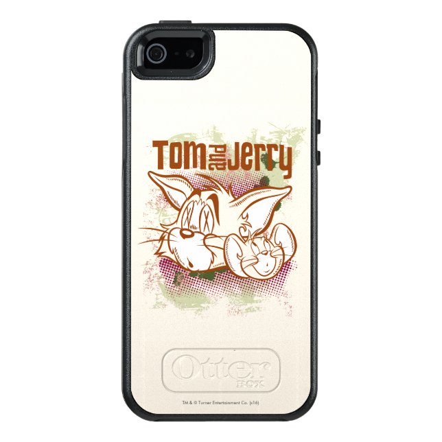 Tom and Jerry Brown and Green Otterbox iPhone Case (Back)
