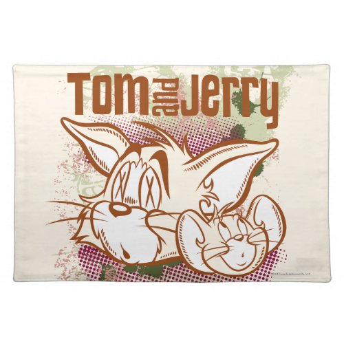 Tom and Jerry Brown and Green Placemat