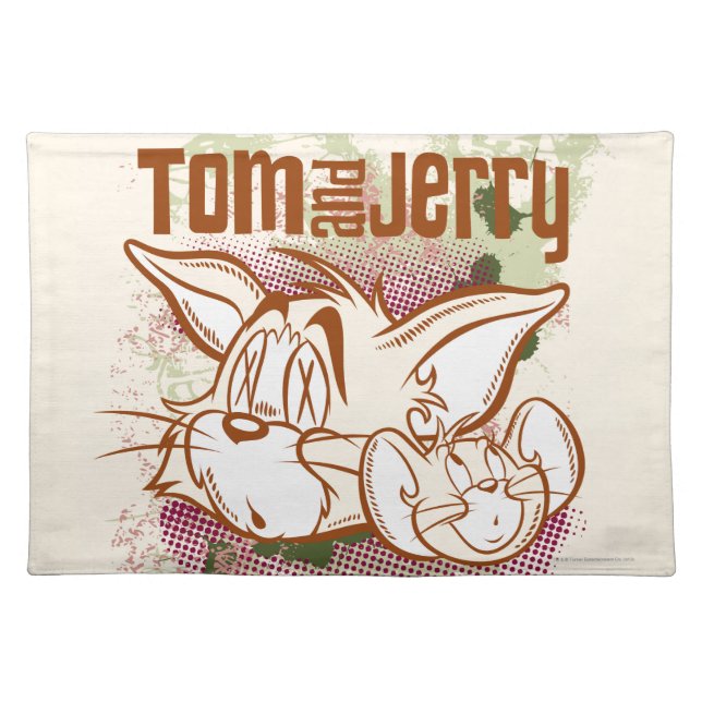Tom and Jerry Brown and Green Placemat (Front)
