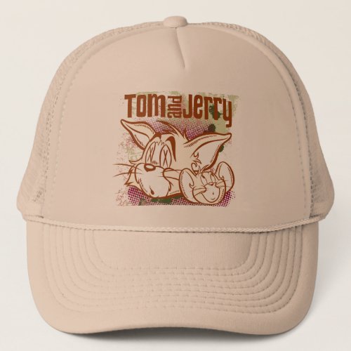 Tom and Jerry Brown and Green Trucker Hat