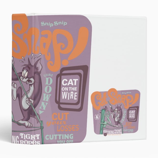 Tom and Jerry Cat Snap Binder (Front/Spine)