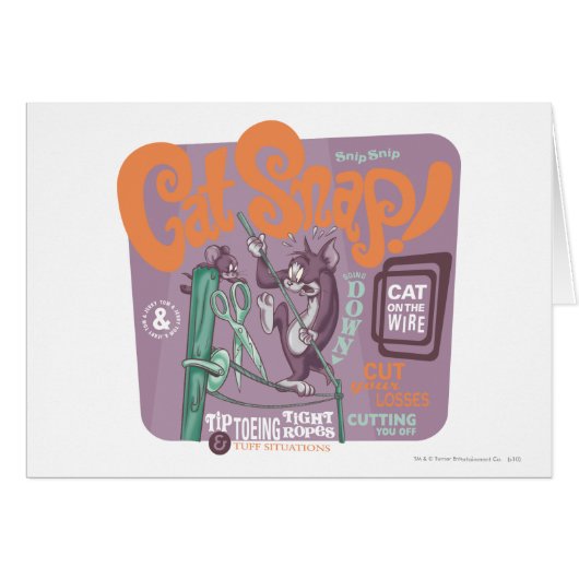 Tom and Jerry Cat Snap Cards (Front Horizontal)