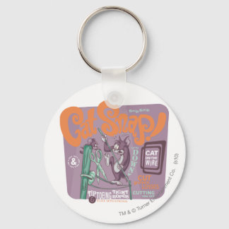 Tom and Jerry Cat Snap Keychain