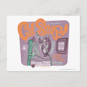 Tom and Jerry Cat Snap Postcard