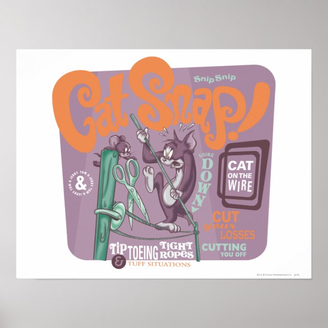 Tom and Jerry Cat Snap Poster (Front)