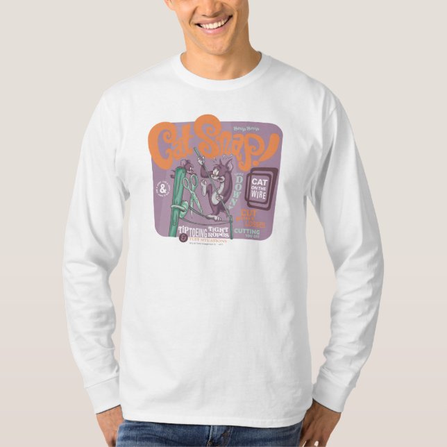 Tom and Jerry Cat Snap T-Shirt (Front)