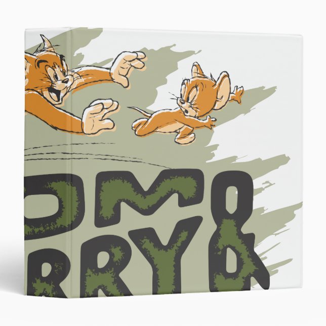 Tom and Jerry Chase Logo 3 Ring Binder (Front/Spine)