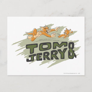 Tom and Jerry Chase Logo Postcard