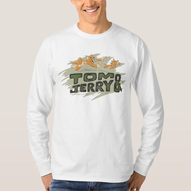 Tom and Jerry Chase Logo T-Shirt (Front)