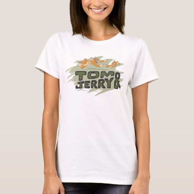 Tom and Jerry Chase Logo T-Shirt (Front)