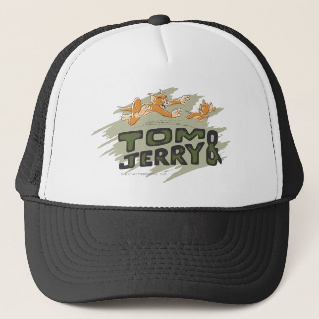 Tom and Jerry Chase Logo Trucker Hat (Front)
