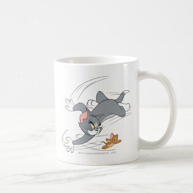 Tom and Jerry Chase Turn Coffee Mug (Right)