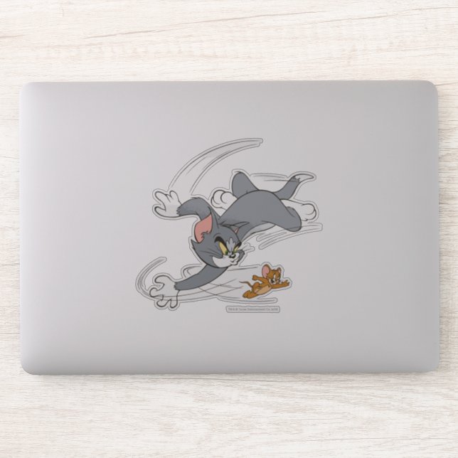 Tom and Jerry Chase Turn Sticker (Computer)