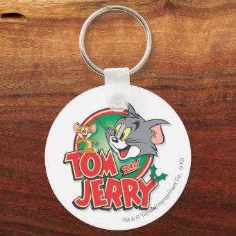 Tom and Jerry Classic Logo Keychain | Zazzle