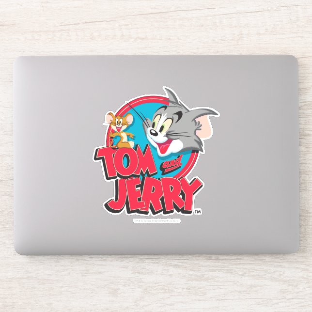 Tom and Jerry Classic Logo Sticker (Computer)