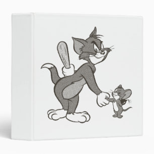 Tom And Jerry Deceitful Handshake 3 Ring Binder