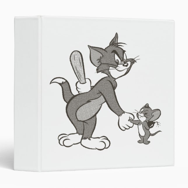 Tom And Jerry Deceitful Handshake 3 Ring Binder (Front/Spine)