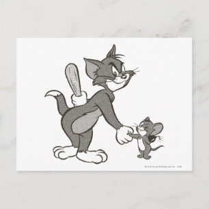 Tom And Jerry Deceitful Handshake Postcard