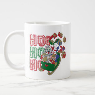 Tom and Jerry Delivering Gifts In A Sleigh Giant Coffee Mug