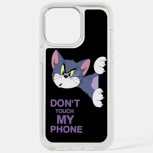 Tom and Jerry "Don't Touch My Phone" iphone case (Front)