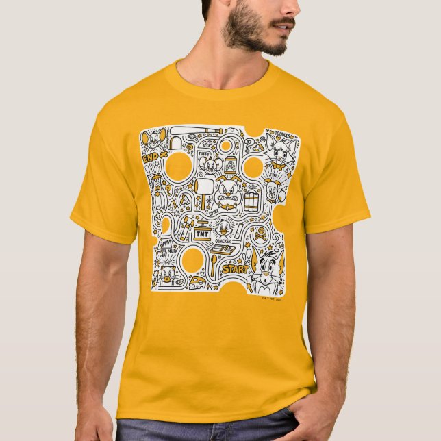 Tom and Jerry Doodle Art T-Shirt (Front)