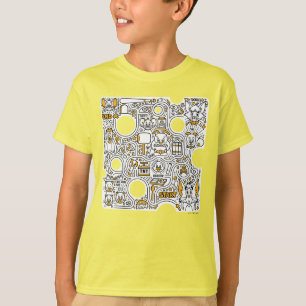 Tom and Jerry Doodle Art T-Shirt