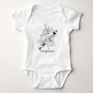 Tom and Jerry Enemies Forever 1 Baby Bodysuit