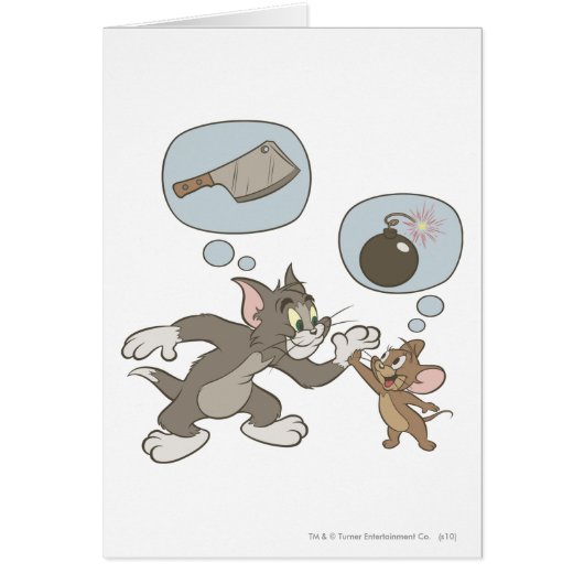 Tom and Jerry Evil Thoughts Cards (Front)