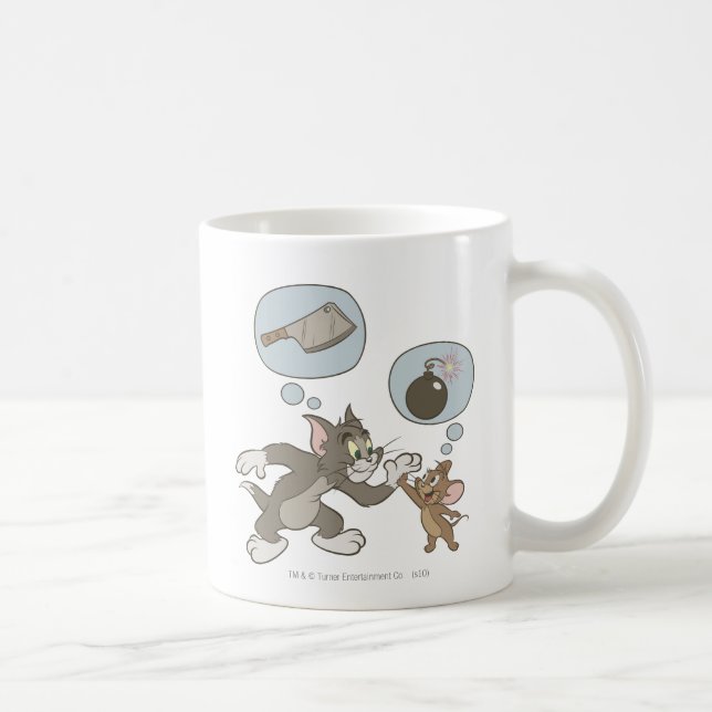 Tom and Jerry Evil Thoughts Coffee Mug (Right)