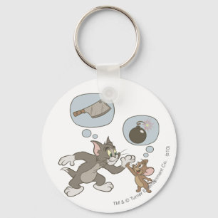 Tom and Jerry Evil Thoughts Keychain