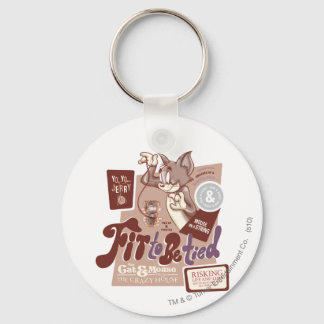 Tom and Jerry Fit To Be Tied Keychain