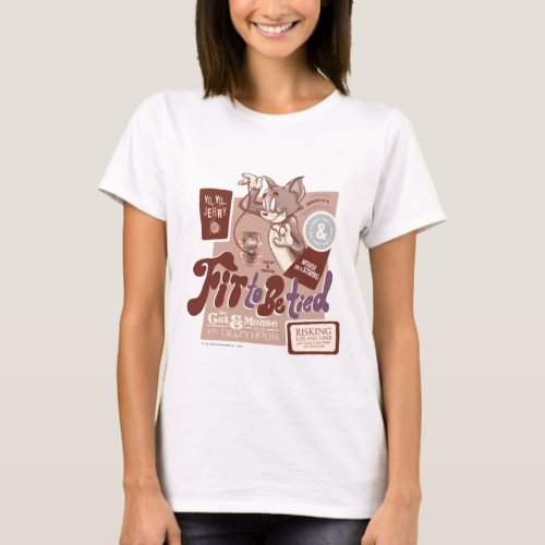 Tom and Jerry Fit To Be Tied T_Shirt