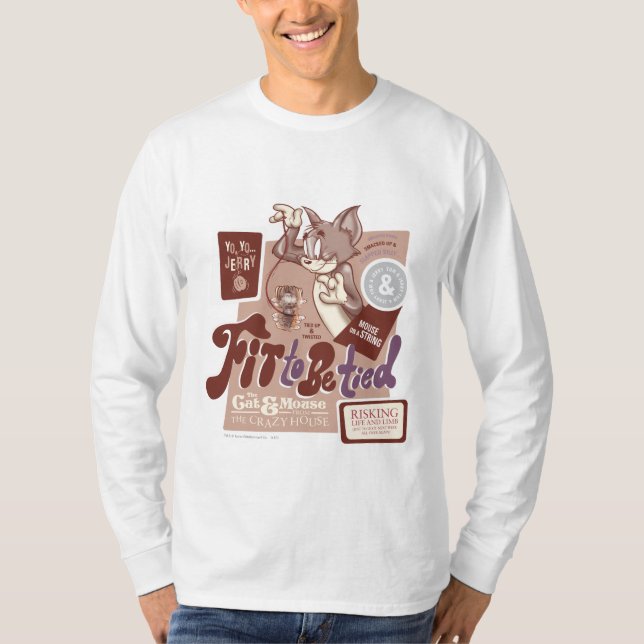Tom and Jerry Fit To Be Tied T-Shirt (Front)