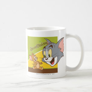 Tom and Jerry Hanna Barbera Logo Coffee Mug