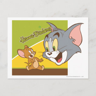 Tom and Jerry Hanna Barbera Logo Postcard