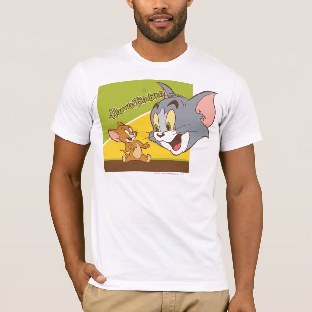 Tom and Jerry Hanna Barbera Logo T-Shirt (Front)