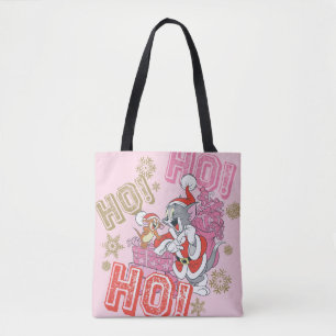 Tom and Jerry "Ho! Ho! Ho!" Santa Gift Delivery Tote Bag