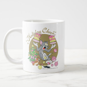 Tom and Jerry Holiday Cheer Giant Coffee Mug