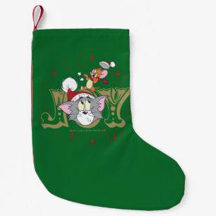 Tom and Jerry Holiday Joy Small Christmas Stocking
