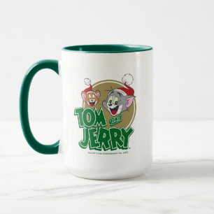 Tom and Jerry Holiday Logo Mug