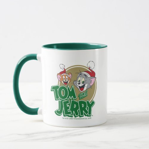 Tom and Jerry Holiday Logo Mug