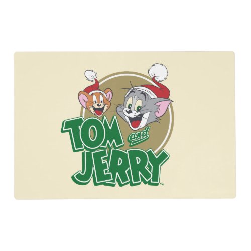 Tom and Jerry Holiday Logo Placemat