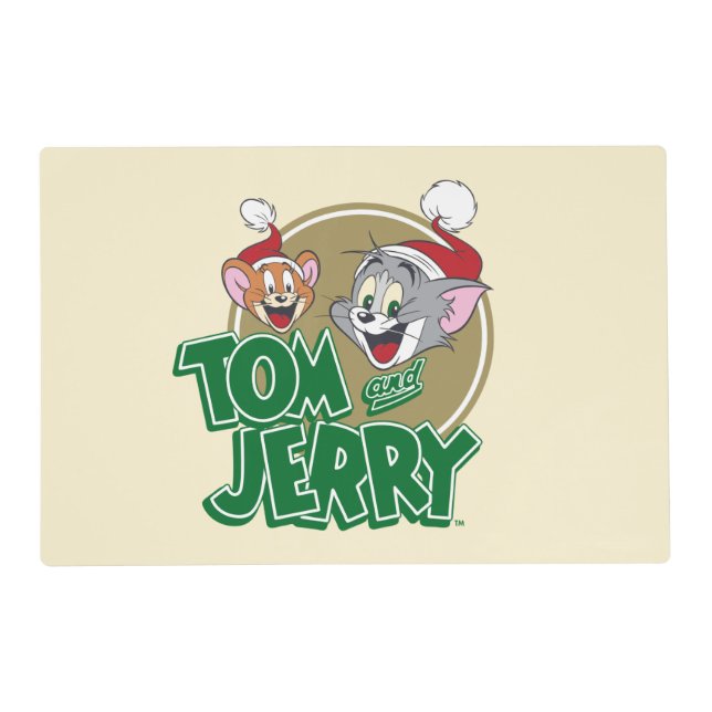 Tom and Jerry Holiday Logo Placemat (Front)