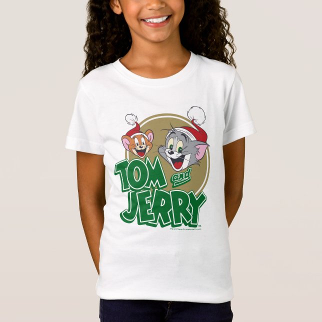 Tom and Jerry Holiday Logo T-Shirt (Front)