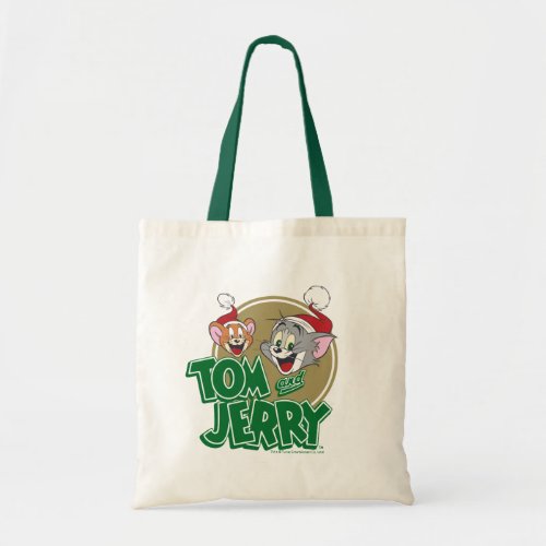 Tom and Jerry Holiday Logo Tote Bag