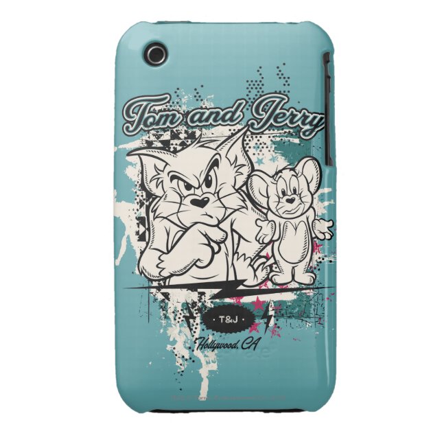 Tom and Jerry Hollywood CA Case-Mate iPhone 3 Case (Back)