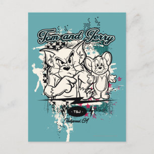 Tom and Jerry Hollywood CA Postcard